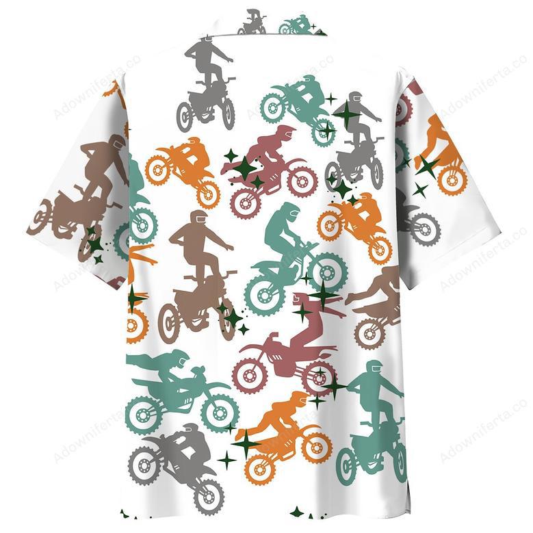 Funny Star Dirt Bike Shirt Hawaiian Shirt