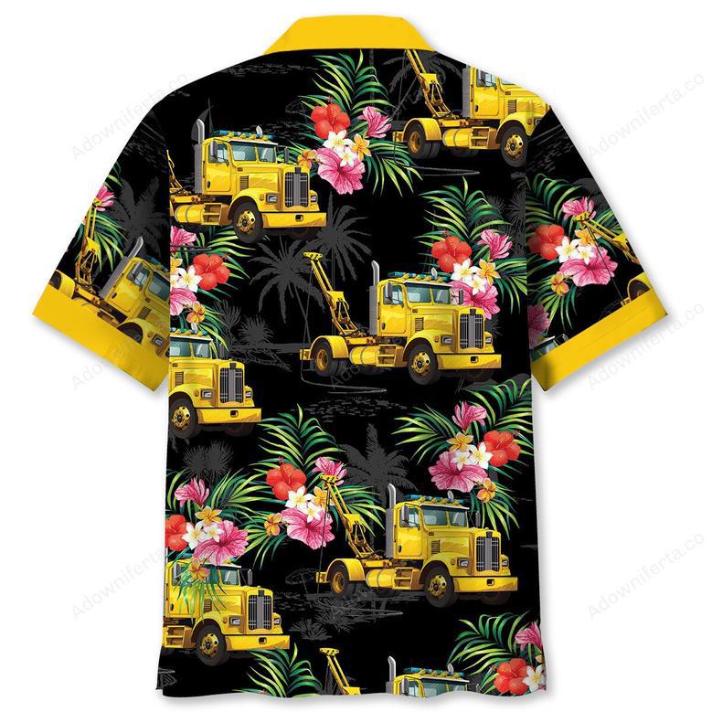 Funny Tow Truck Tropical Hawaiian Shirt