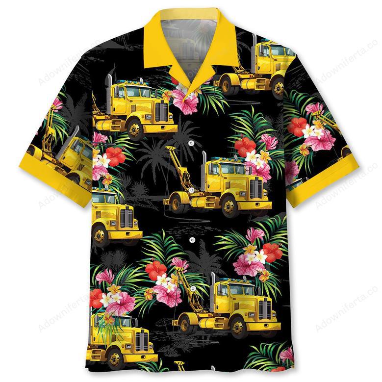 Funny Tow Truck Tropical Hawaiian Shirt