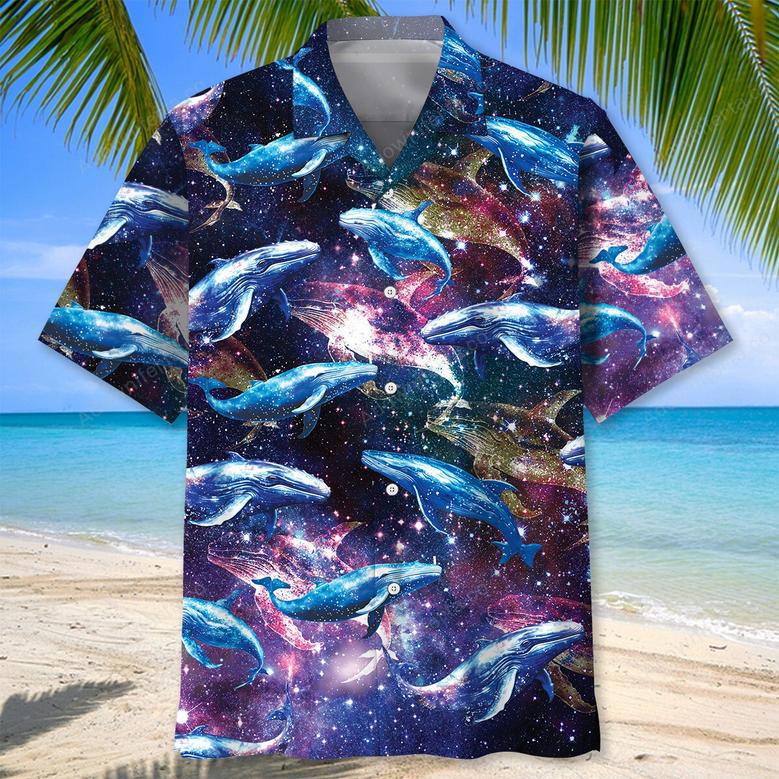 Galaxy Whale Hawaiian Shirt