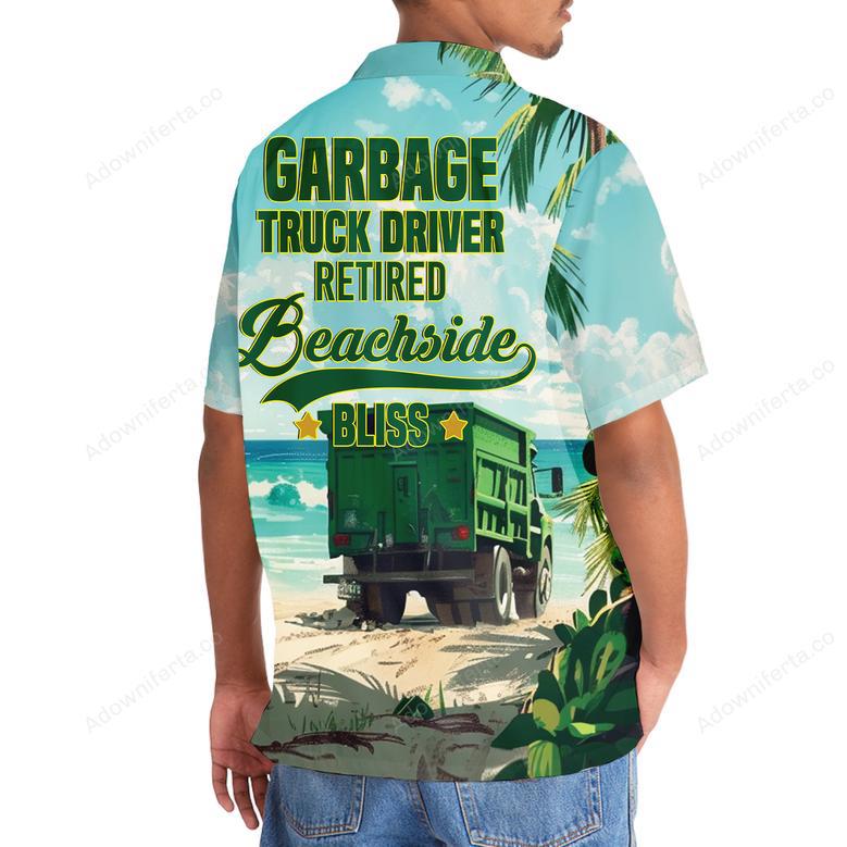 Garbage Truck Driver Retired Hawaiian Shirt