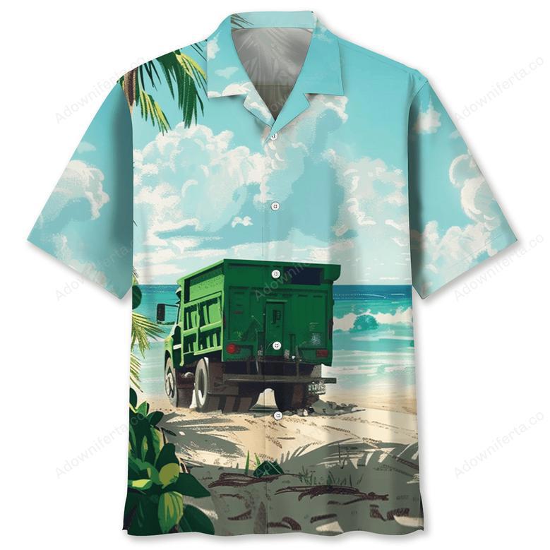 Garbage Truck Driver Retired Hawaiian Shirt