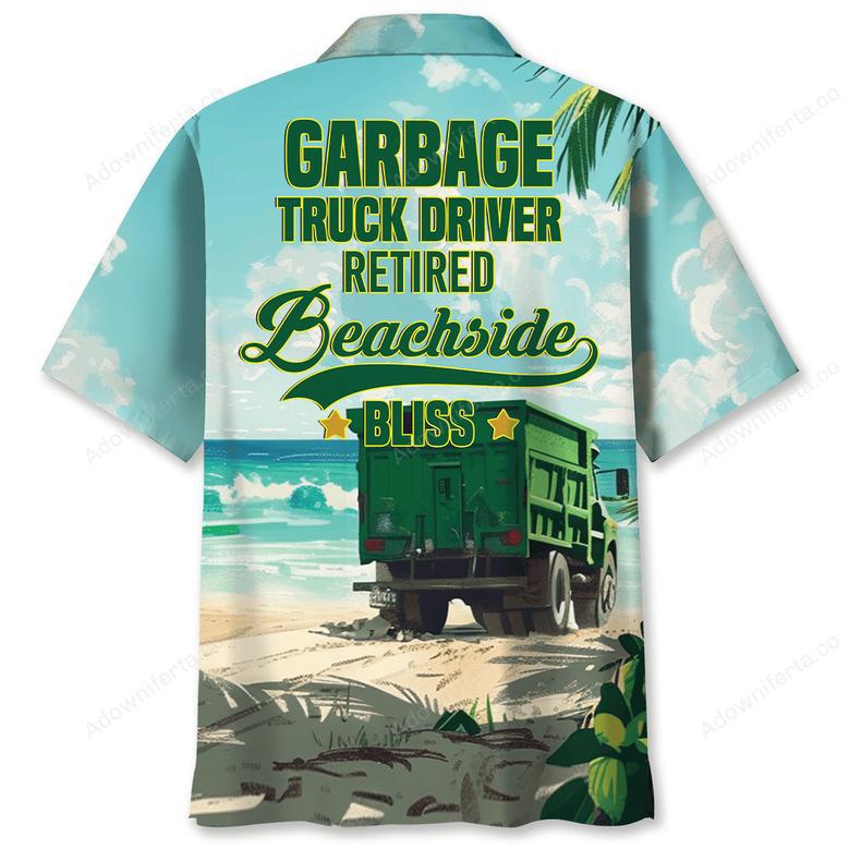 Garbage Truck Driver Retired Hawaiian Shirt