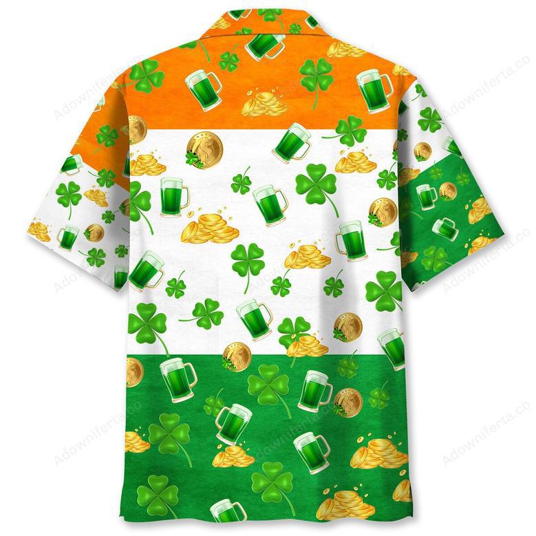 Gold Beer Irish St.Patrick Day Hawaiian Shirt