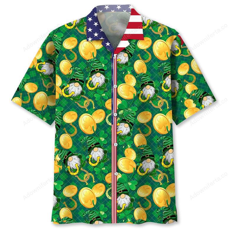 Gold Lucky Irish St.Patrick Day Hawaiian Shirt