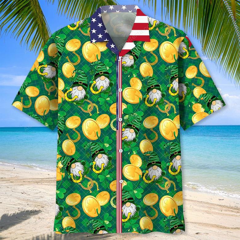 Gold Lucky Irish St.Patrick Day Hawaiian Shirt