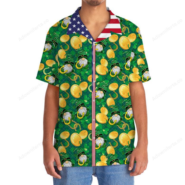 Gold Lucky Irish St.Patrick Day Hawaiian Shirt