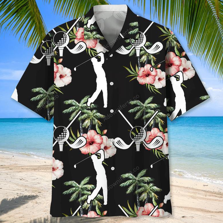 Golf Nature Flower Hawaiian Shirt