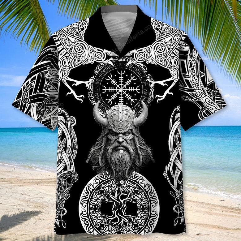 Gothic Viking Hawaiian Shirt