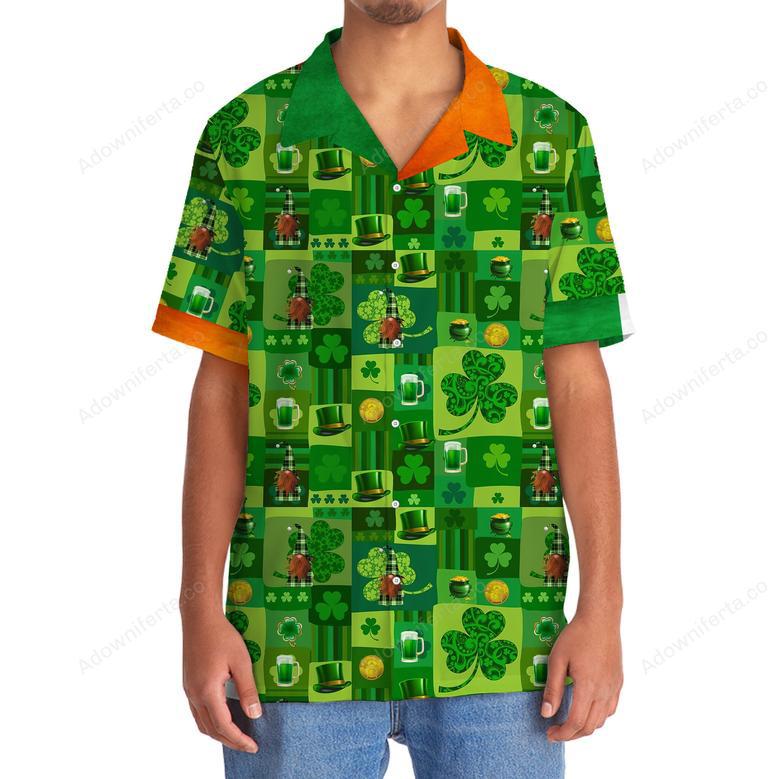 Green Beer Lucky St.Patrick Day Hawaiian Shirt