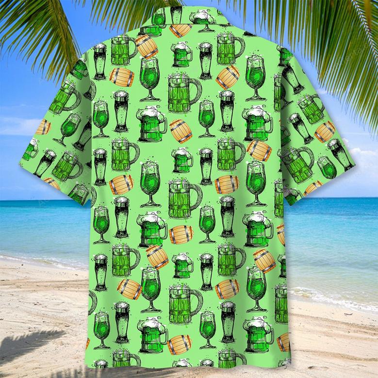 Green Beer St.Patrick Day Hawaiian Shirt