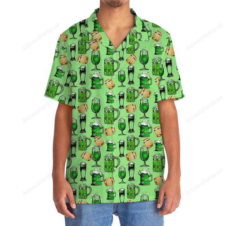 Green Beer St.Patrick Day Hawaiian Shirt