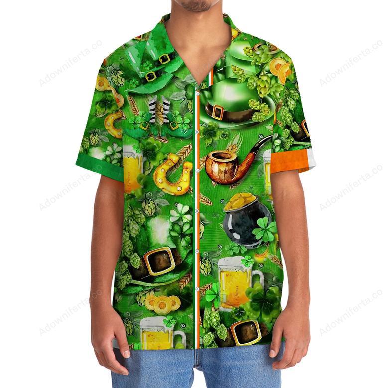 Green Lucky Irish St.Patrick Day Hawaiian Shirt