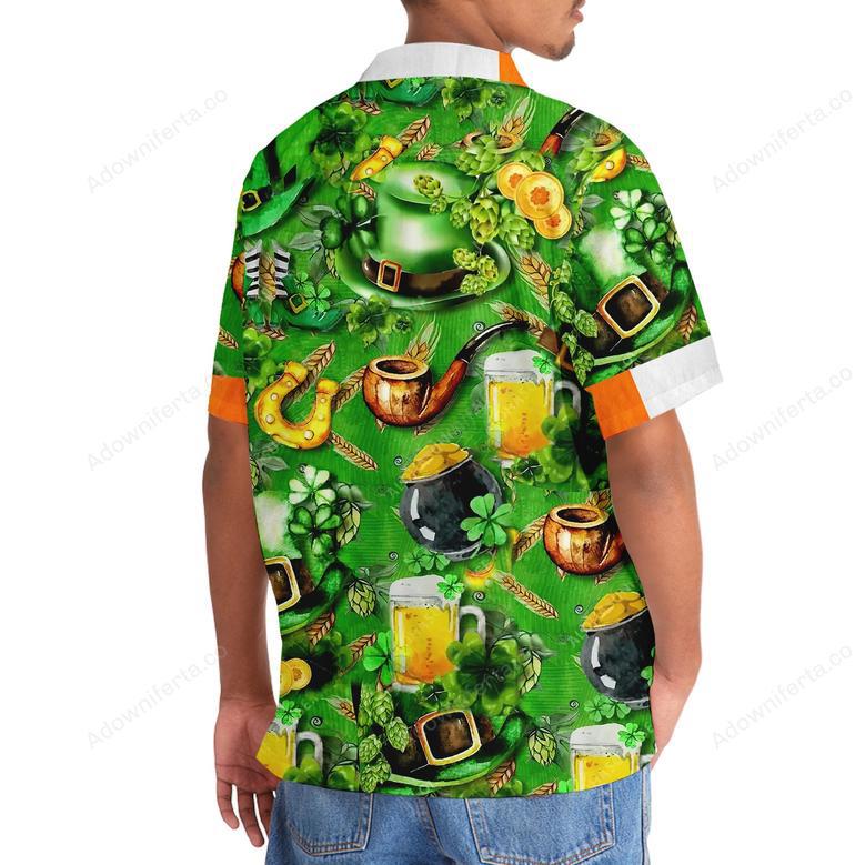 Green Lucky Irish St.Patrick Day Hawaiian Shirt