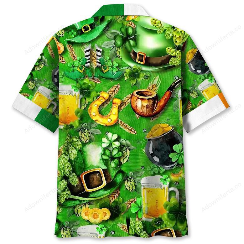 Green Lucky Irish St.Patrick Day Hawaiian Shirt