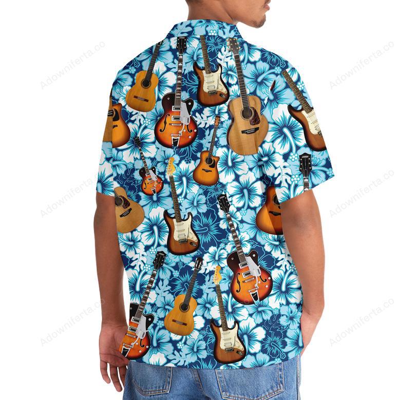 Guitar Tropical Hawaiian Shirt