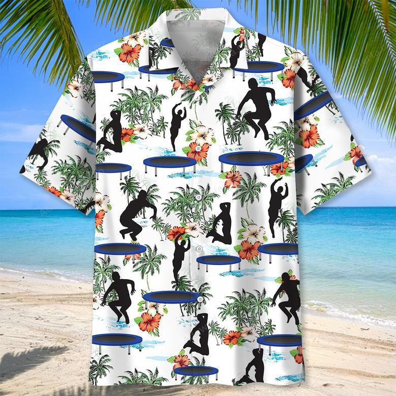 Happy Jump Trampoline Hawaiian Shirt