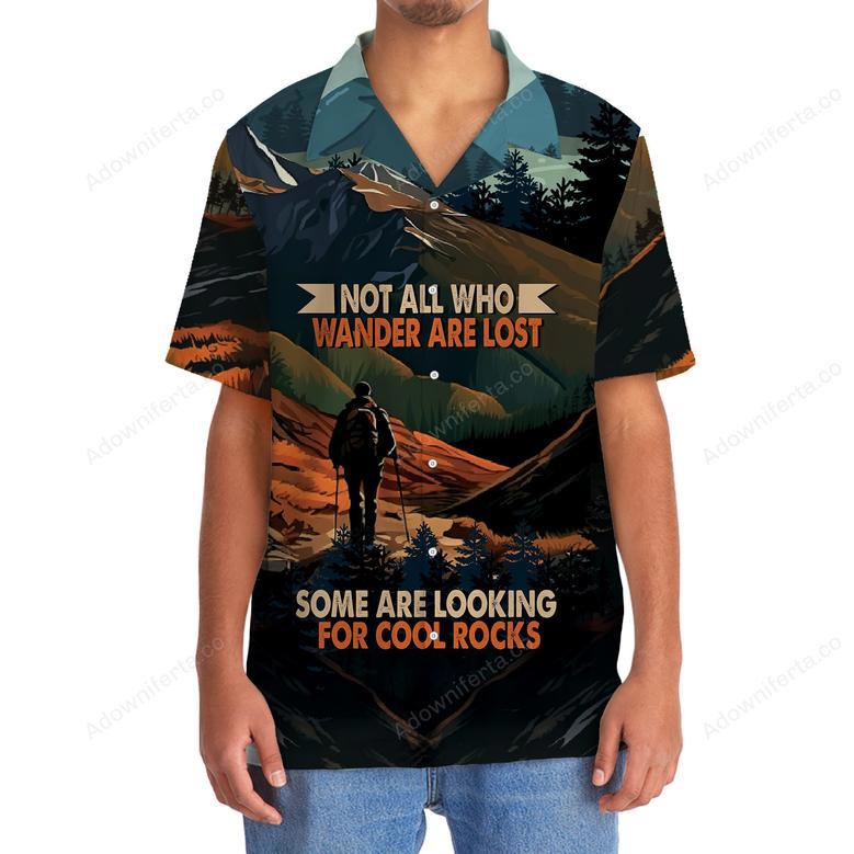 Hiking Looking For Cool Rocks Hawaiian Shirt