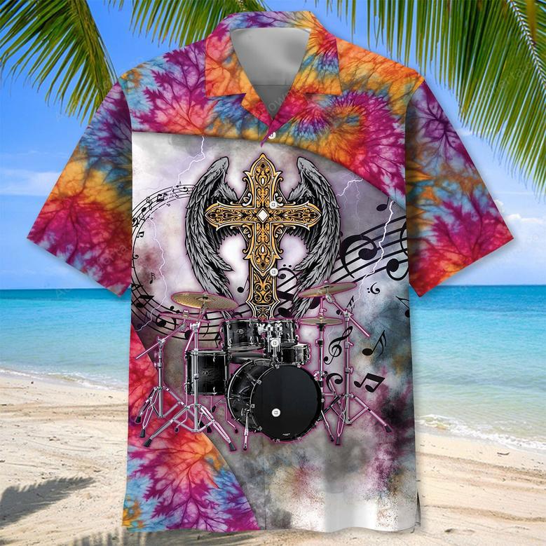 Hippie Drummer Hawaiian Shirt