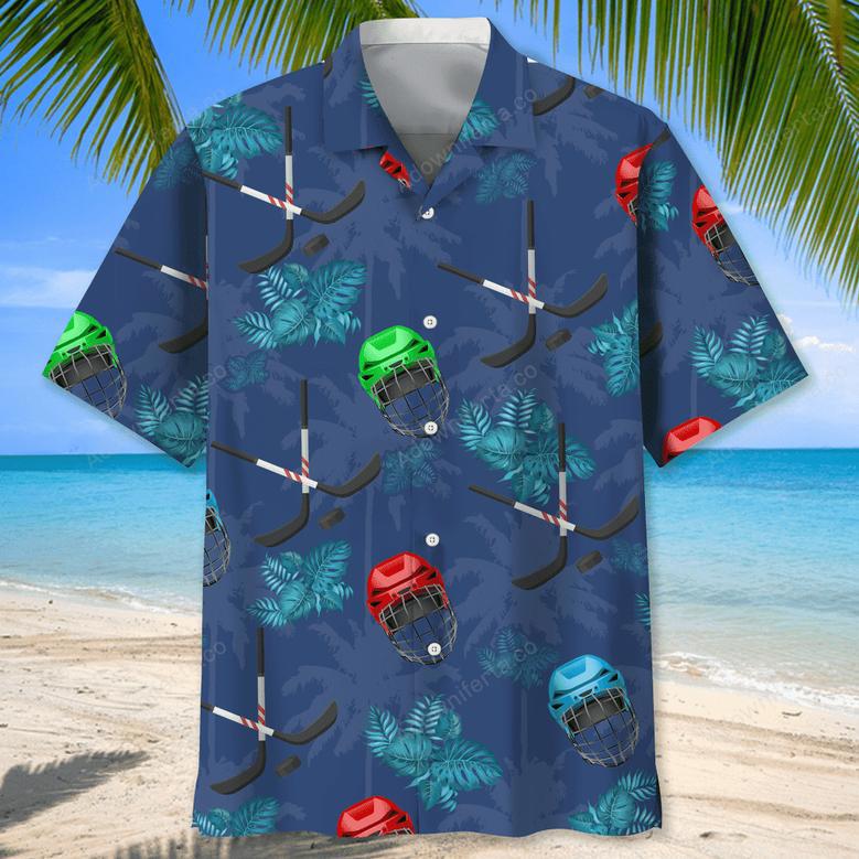 Hockey Tropical Hawaiian Shirt