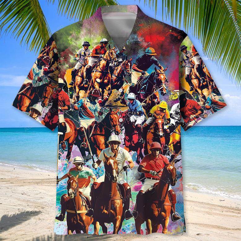 Horse Polo Sport Hawaiian Shirt