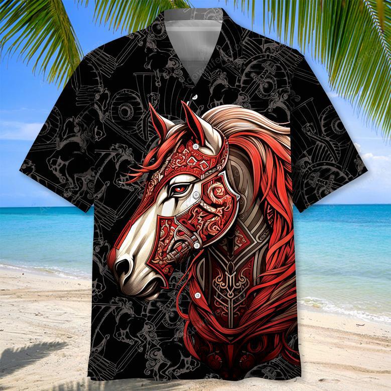 Horse Viking Hawaiian Shirt