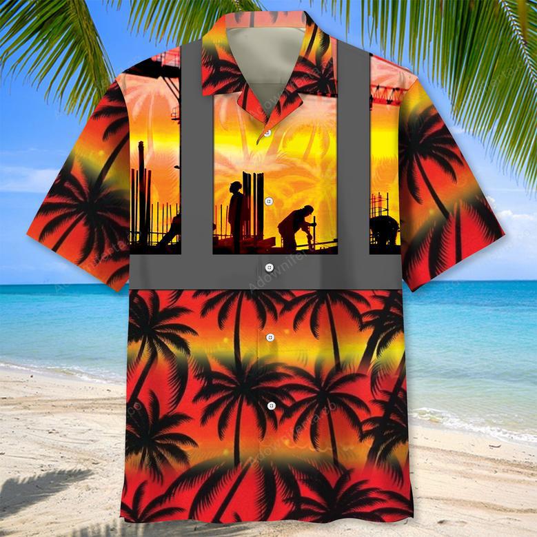 I Can Build That Construction Worker Hawaiian Shirt