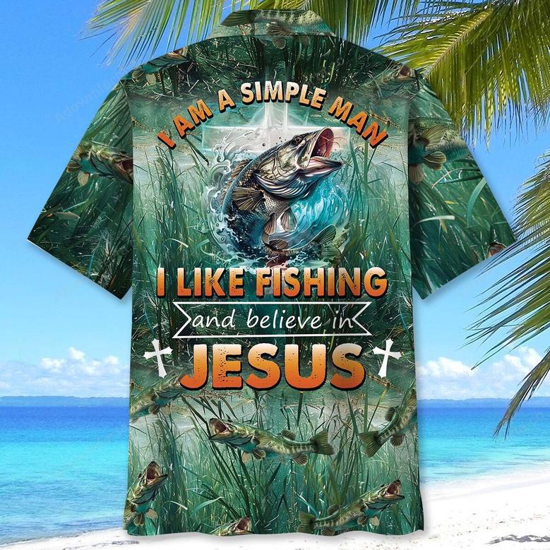 I Like Fishing And Believe In Jesus Hawaiian Shirt