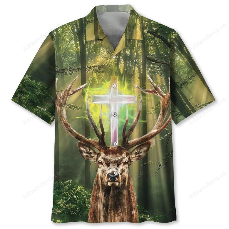 I Like Hunting And Believe In Jesus Hawaiian Shirt