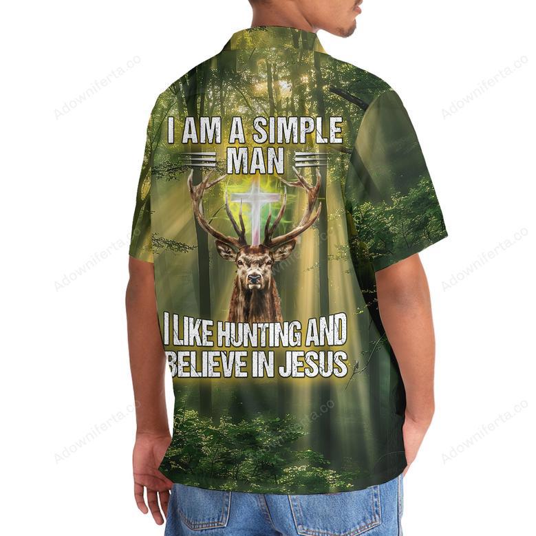 I Like Hunting And Believe In Jesus Hawaiian Shirt