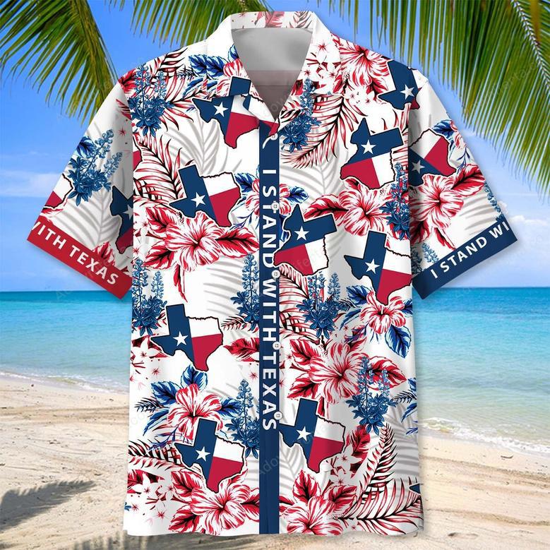 I Stand With Texas Hawaiian Shirt