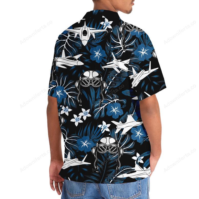 Jet Fighter Hawaiian Shirt