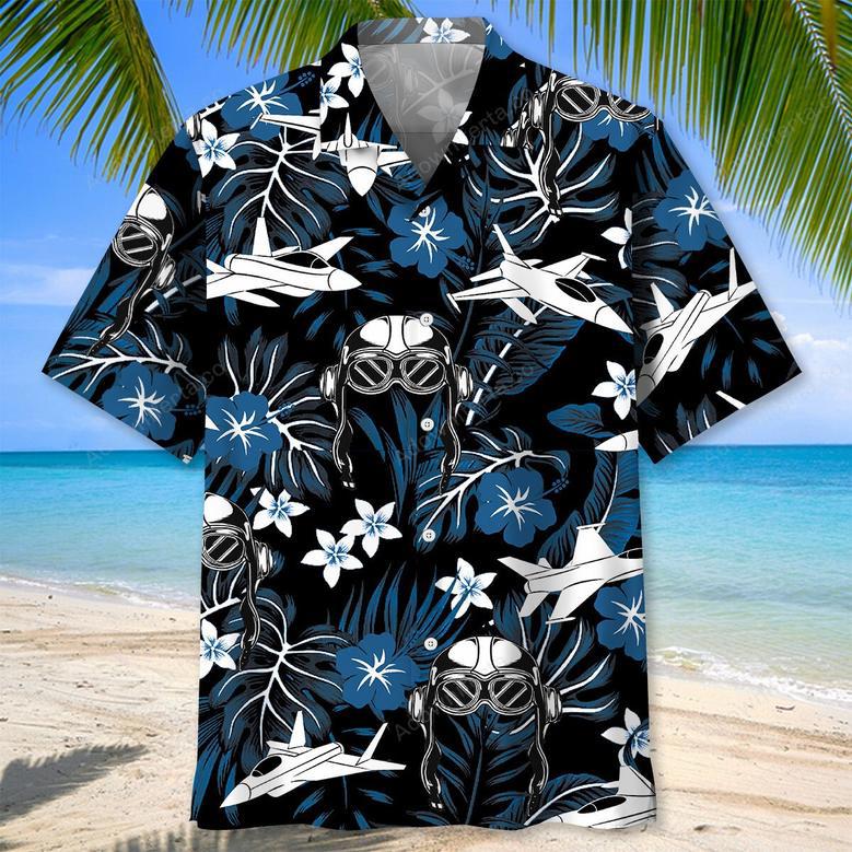 Jet Fighter Hawaiian Shirt