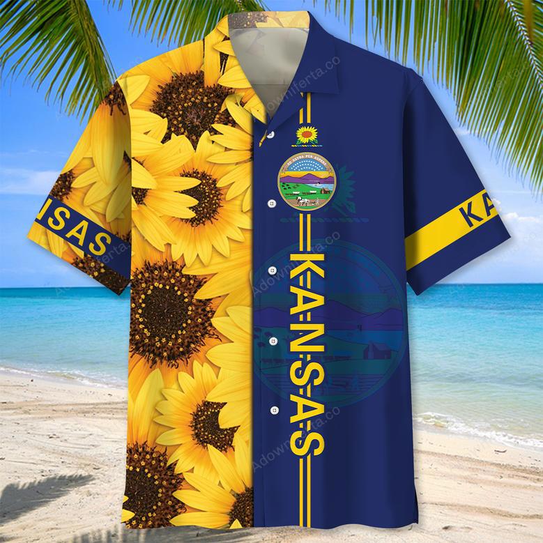 Kansas Sunflowers Proud State Hawaiian Shirt