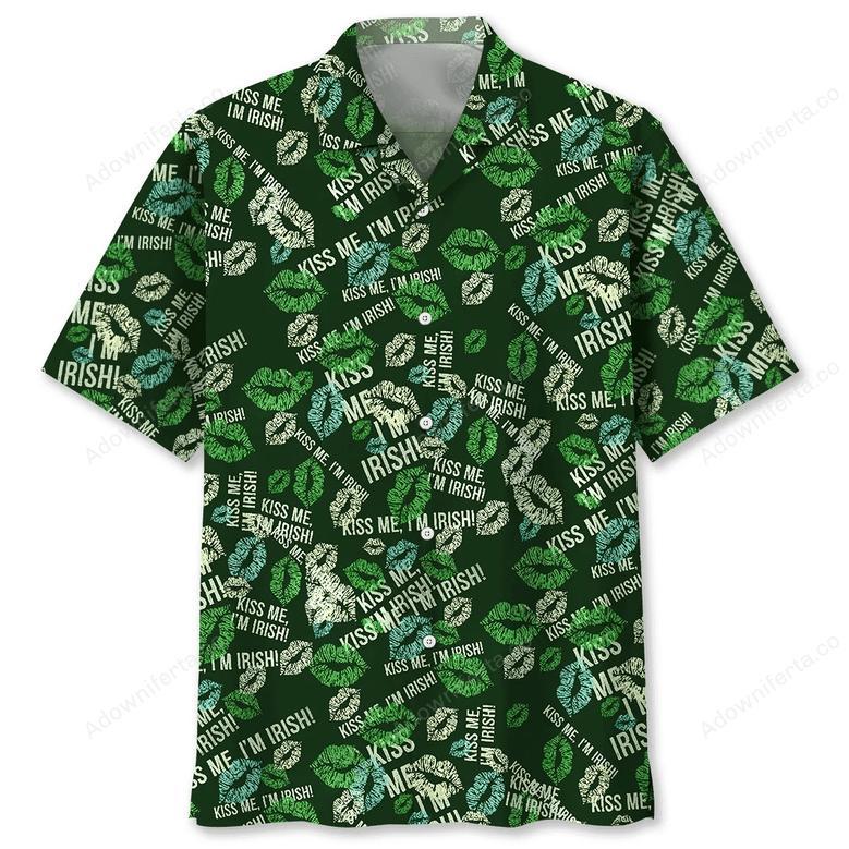 Kiss Irish St.Patrick Day Hawaiian Shirt