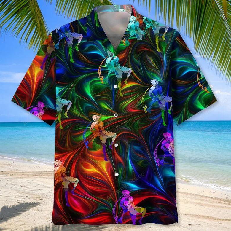 Lacrosse Color Hawaiian Shirt