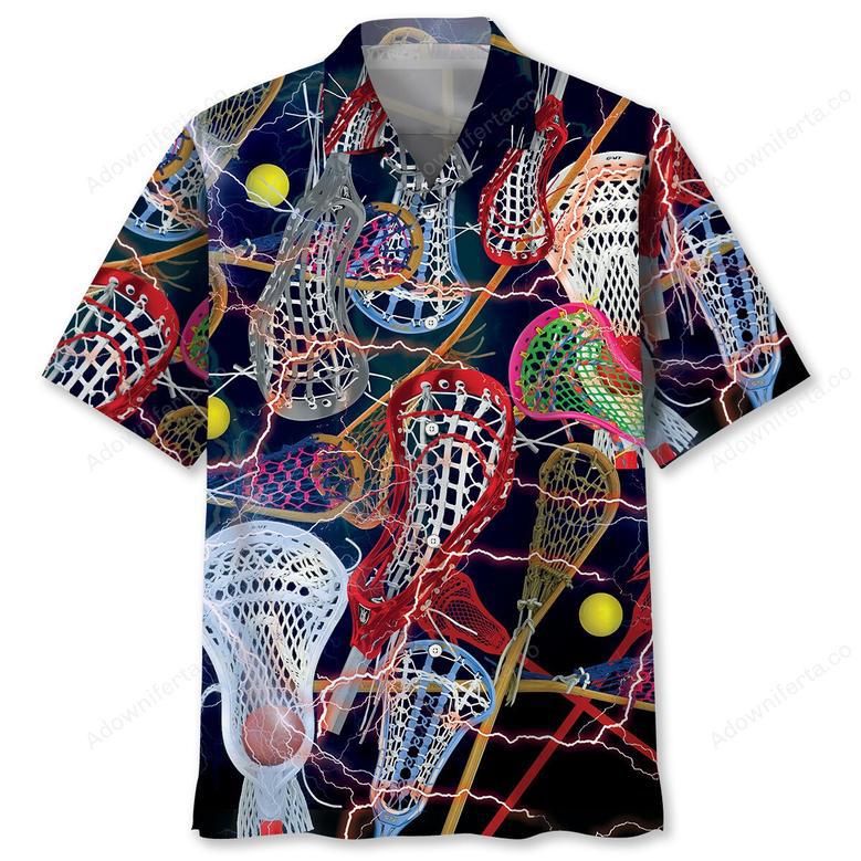 Lacrosse Color Hawaiian Shirt