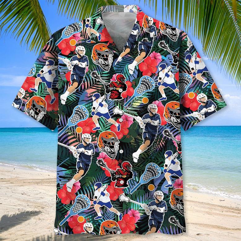 Lacrosse Tropical Hawaiian Shirt