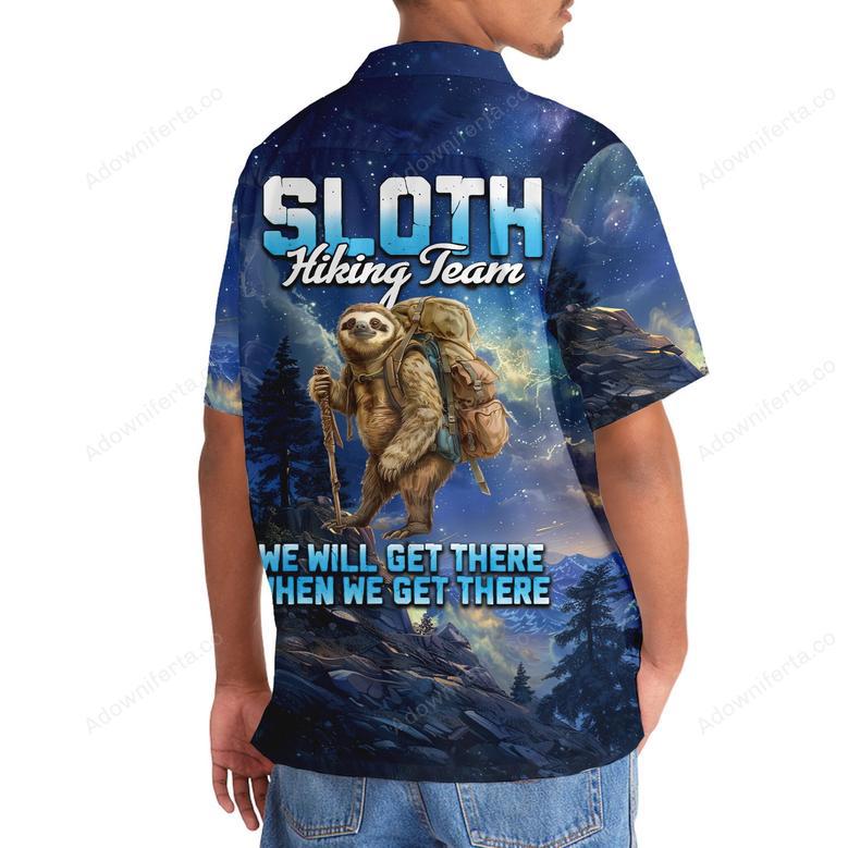 Lazy Sloth Hiking Team Hawaiian Shirt