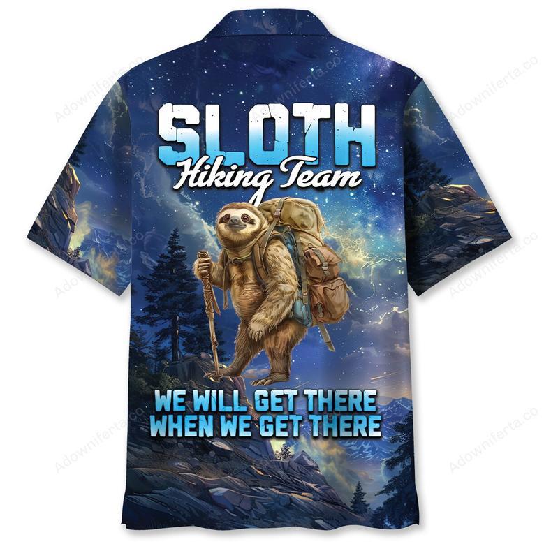 Lazy Sloth Hiking Team Hawaiian Shirt