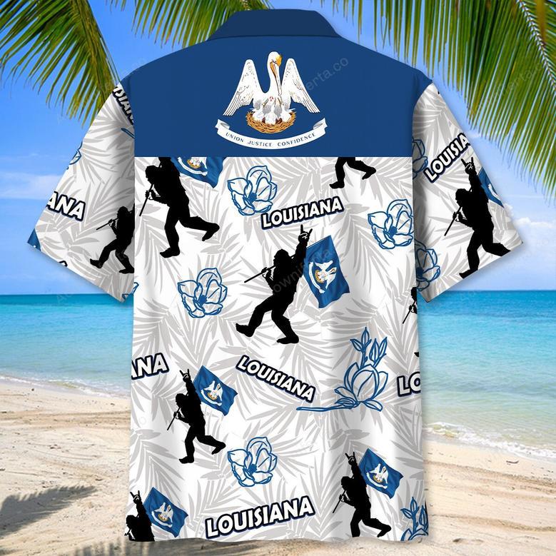 Lousiana Bigfoot Hawaiian Shirt