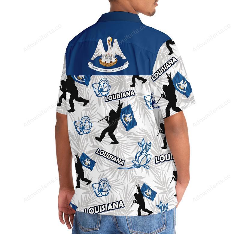 Lousiana Bigfoot Hawaiian Shirt