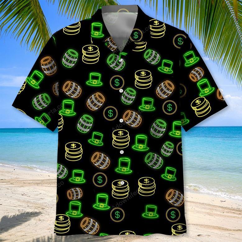 Lucky Neon Green St.Patrick Day Hawaiian Shirt