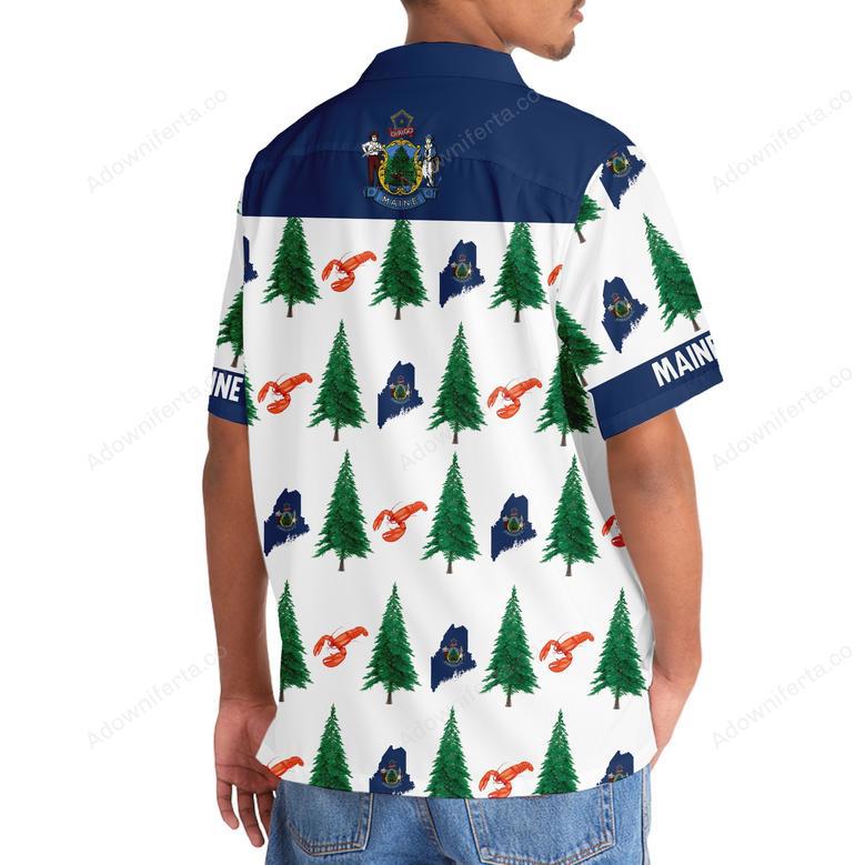 Maine Proud Pine Tree State Hawaiian Shirt