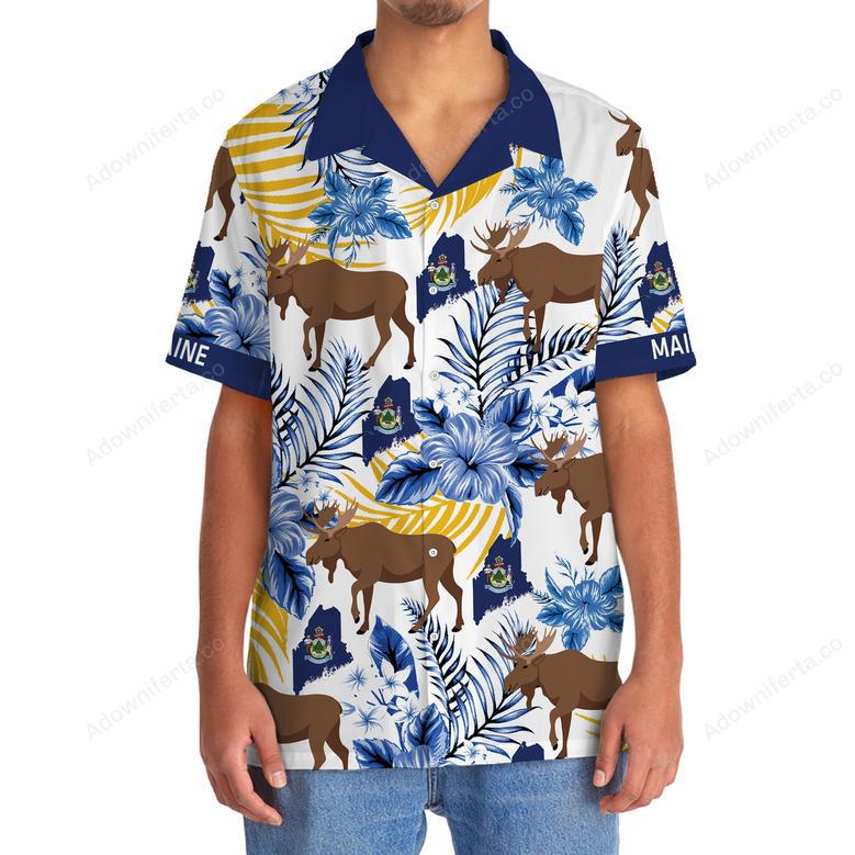 Maine State Proud Hawaiian Shirt