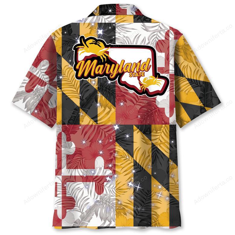 Maryland Proud Vintage Hawaiian Shirt