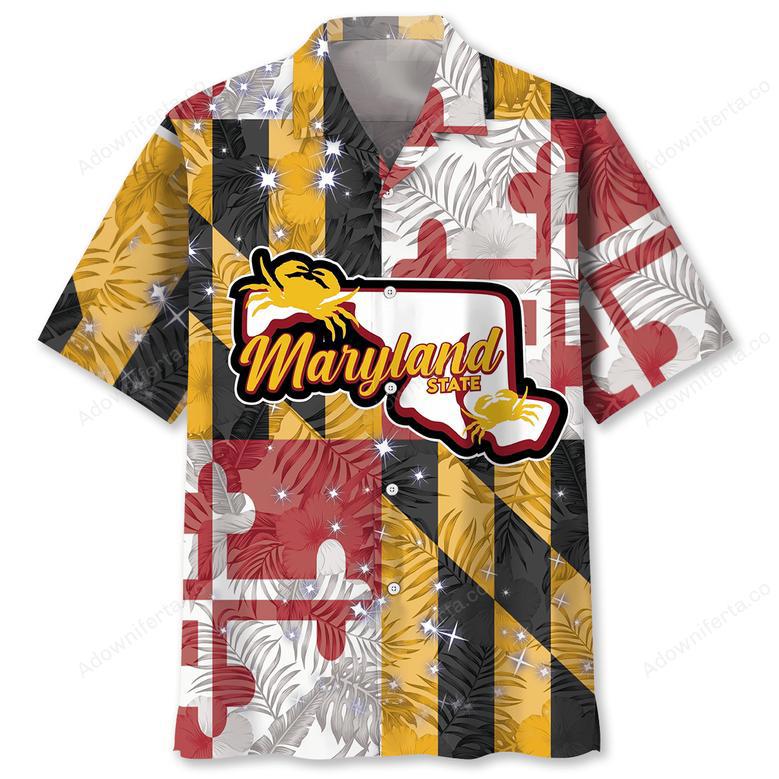 Maryland Proud Vintage Hawaiian Shirt