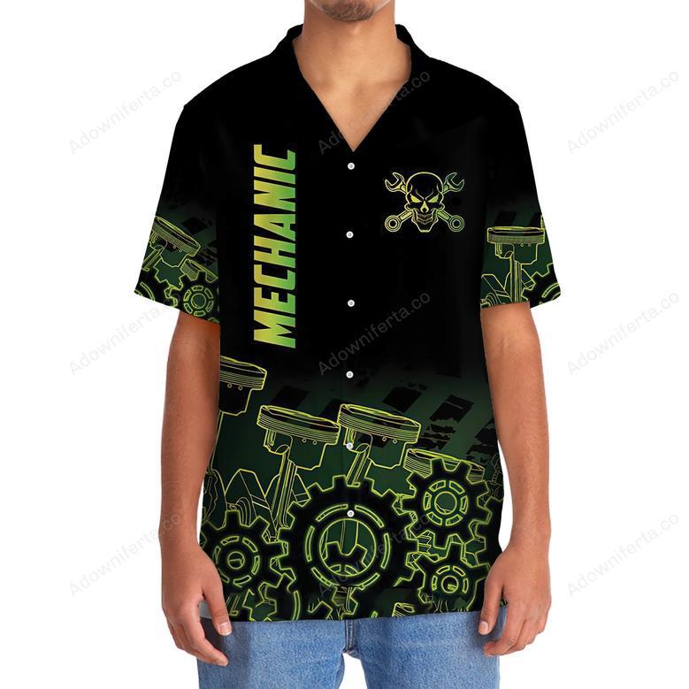 Mechanic Neon Hawaiian Shirt