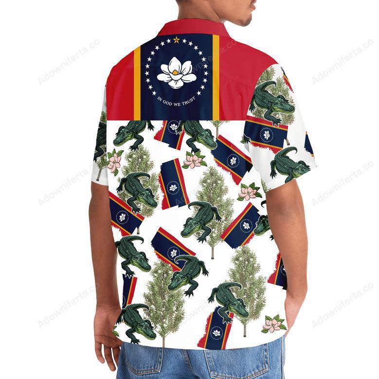 Mississippi State Proud White Hawaiian Shirt