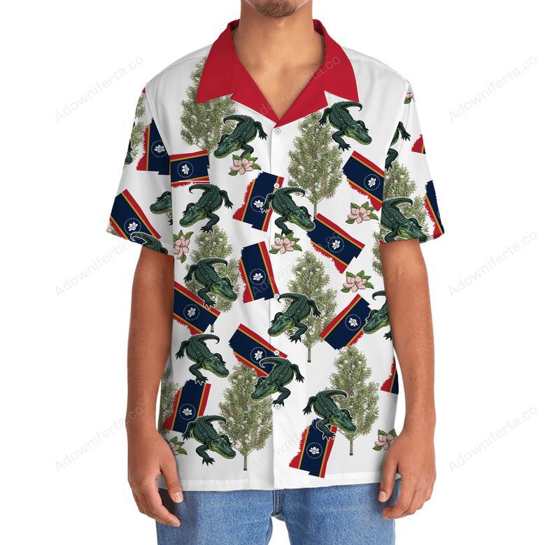 Mississippi State Proud White Hawaiian Shirt